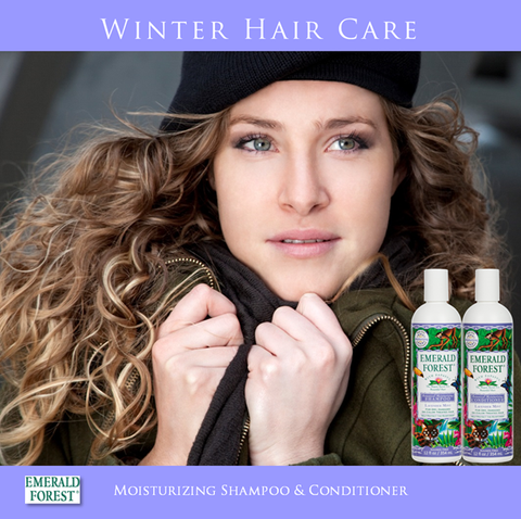 Emerald Forest Moisturizing Shampoo & Conditioner Bundle, Winter Hair Care. Sulfate Free Shampoo. Organic, Fair Trade ingredients.