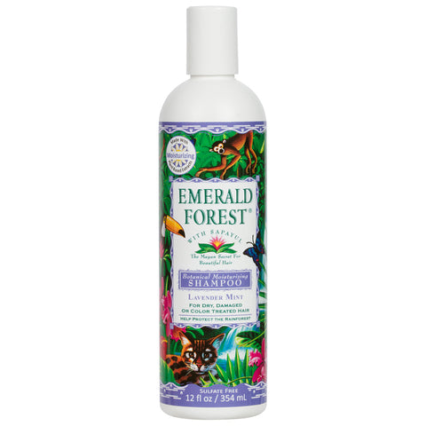 Emerald Forest Moisturizing Shampoo, Lavender Mint | Sulfate Free shampoo, Vegan Friendly shampoo, Organic, Fair Trade ingredients | best moisturizing shampoo, nourishing shampoo, organic shampoo ingredients.