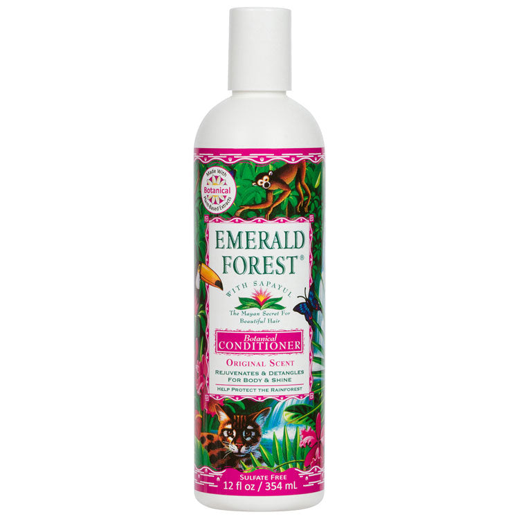 Emerald Forest Original Scent Conditioner with Sapayul 12 fl oz, Sulfate Free, Rainforest inspired ingredients, Vegan Friendly.